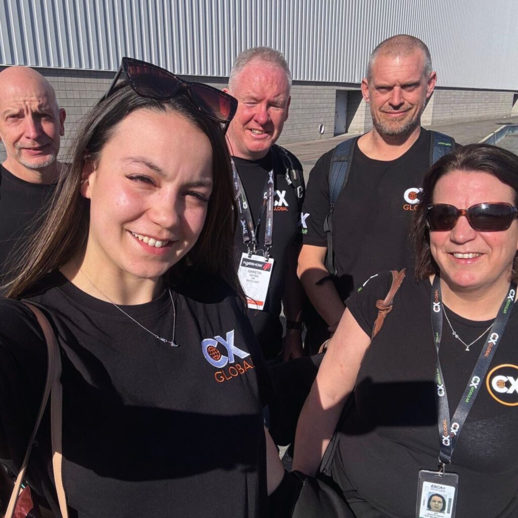 Group photo of US tradeshow and event team